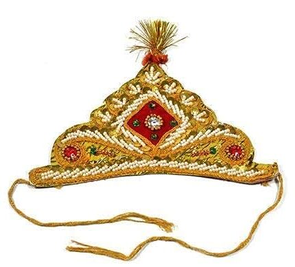 GIRLYZ ATTIRE Krishna Jewellery for Kid Janmashtami Kanha Accessories Bal Krishna Mukut Krishna (1)