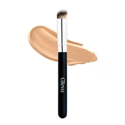 Gleva Angle Flat Small Concealer Brush, Small Nose Contour Brush, Angled Makeup Brush, Dense Synthetic Brush for Bronzer Suitable for Eye Cream & Concealer