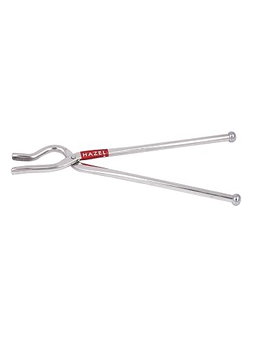 HAZEL Stainless Steel Pakad | 9 mm Tongs Chimta Pakkad Utensil Holder Kitchen Tools