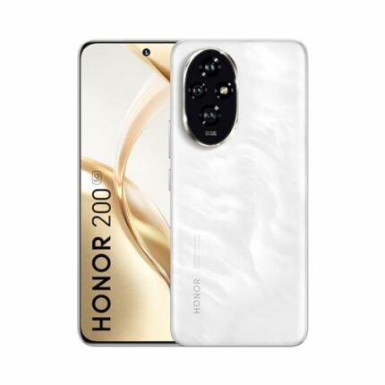 HONOR 200 5G (Moonlight White, 12GB + 512GB) | 6.7-inch AMOLED Quad-Curved Display | Dual OIS 50MP + 50MP + 12MP Camera | 50MP Selfie Camera | AI-Powered MagicOS 8.0 | Without Charger