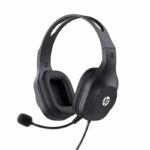 HP H120 Stereo USB Headset, Plug-and-Play USB-A, Built-in Noise-canceling mic, Adjustable Head Strap, Padded Ear Cushions, 360-degree Bendable mic, 1-Year Limited Warranty, Black, 9Z4V9AA