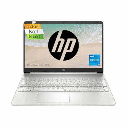 HP Laptop 15, 12th Gen i5-1235U, 15.6-inch (39.6 cm), FHD, Anti-Glare, 8GB DDR4, 512GB SSD, Intel Iris Xᶱ Graphics, Backlit Keyboard, Dual Speakers, (Win 11, MSO 2021, Silver, 1.69 kg), 15s-fy5007TU