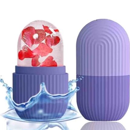 Heeva Creation Ice Face Roller Silicone Facial Cube for Eyes Neck Massage Remove Dark Circle, Face Beauty,Skin Care.(Pack Of 1).(Colour-Multi).