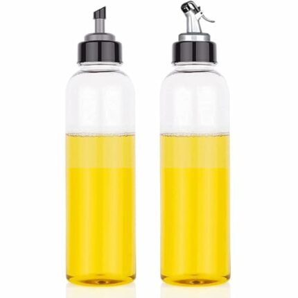 HomeWiz Oil Dispenser 1 Litre Cooking Oil Dispenser Bottle Oil Container Kitchen Accessories Items Kitchen Tools (Pack of 2-2000 ml)