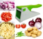 House Decore Chopper Potato Chipser French Fries Chips Maker Machine Vegetable Slicer Kitchen Tool & Accessories Unbreakbale - Green