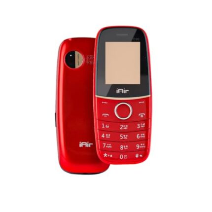 IAIR D20 Keypad Mobile Phone with Dual Sim| 1200mAh Battery, 1.88 inch Display,Camera, Torch| Red