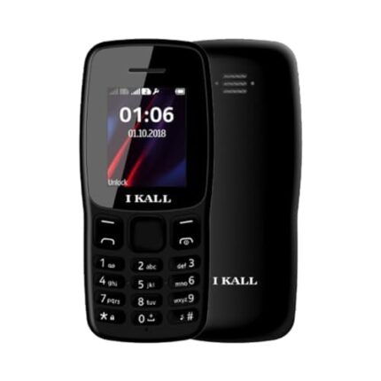 IKALL K100 Mobile | Keypad Mobile Phone | 4.57 cm Display | 32MB RAM, 64MB Storage, Expandable 8GB | 1000 mAh Battery, Fast Charging | 1 Year Warranty | Bluetooth, FM Radio | (Charcoal Black)