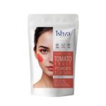 ISHVA Tomato Powder for Skin | Tomato face pack powder | Natural Spray Dried | Antioxidant, Anti-Aging, Hydrating | Vitamin C| Controls Acne | Pure Powder with 5 Beauty Recipe Leaflet