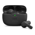 JBL Wave Beam in-Ear Wireless Earbuds (TWS) with Mic,App for Customized Extra Bass Eq,32 Hours Battery&Quick Charge,Ip54 Water&Dust Resistance,Ambient Aware&Talk-Thru,Google Fastpair (Black)