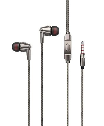 JGD 3.5mm Stereo Wired in Ear Earphone with Microphone for Calling, Volume Control, Stylish eartip,1.2 Meter Durable Cable and Lightweight Design