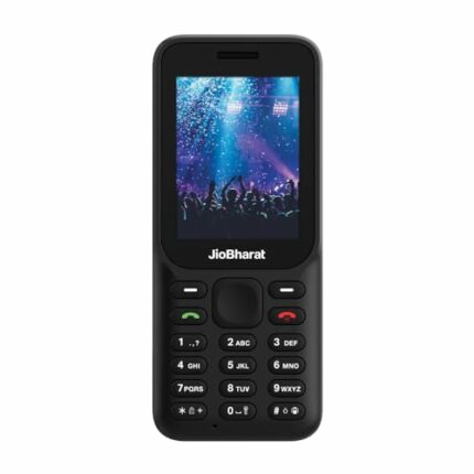 JioBharat B1 4G Keypad Phone with JioCinema, JioSaavn, JioPay (UPI), 2.4 Inch Big Display, Powerful 2000mAh Battery, Digital Camera | Black | Locked for JioNetwork