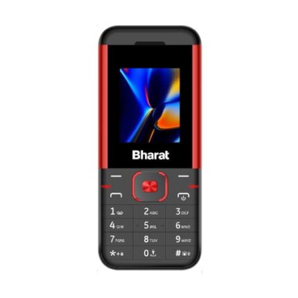 JioBharat K1 Karbonn 4G Keypad Phone with JioCinema, JioSaavn, JioPay (UPI), Long Lasting Battery, LED Torch, Digital Camera | BlackRed | Locked for JioNetwork