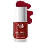 Just Herbs Nail Polish 12 Chemical Free Formula Quick Dry, Glossy Finish and Long Lasting Nail Paints