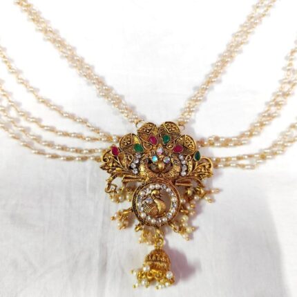 KGR Splash Southern Choti Jadai Billai Indian Hair Pin Hair Decoration Hair Brooch With Maatil Wedding Bridal Jewelry for Women