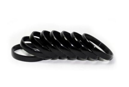 Karivala Black Plastic Bangles for New Born Babies (0-3 months) - 5mm Thick Feather Light (0-3 months Large, 8.00)