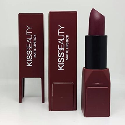 Kiss Beauty Bold Hot and Soft Matte Lipstick Intense Color Long Lasting Smudge Proof Water Proof, Keeps Lips Moisturized. Vegan & Cruelty Free Lipstick for Women (Pink01) (MAROON)