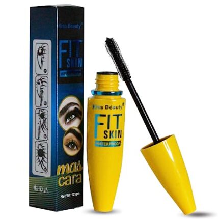 Kiss Beauty Fit Skin Ultra Volume Volumizing Mascara For Bold And Dramatic Lashes - Long-lasting, Waterproof, And Smudge-proof Formula For Stunning Eye Makeup Looks