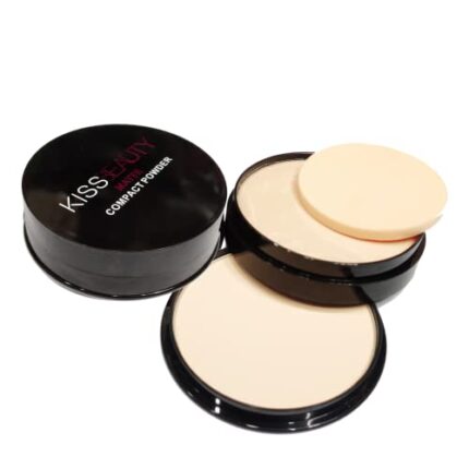 Kiss Beauty Matte Compact Powder 2 in 1 Beige For Dry & Oily Skin Fair Skintone Women And adult Girl 1 Powden & 1 Concealer 20g