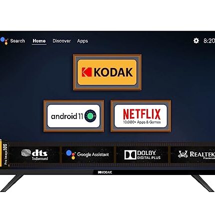Kodak 100 cm (40 inches) 9XPRO Series Full HD Certified Android LED TV 409X5061 (Black)