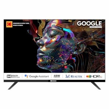 Kodak 80 cm (32 inches) Matrix Series QLED Android Google TV 32MT5077 (Black)