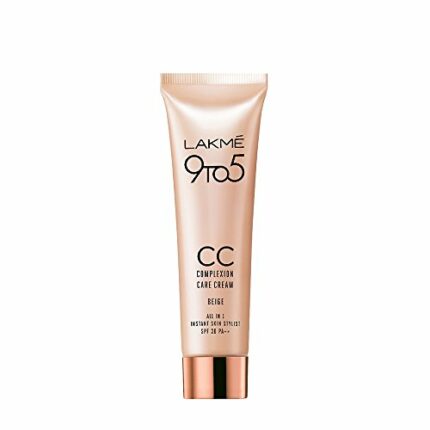 LAKMÉ 9 To 5 Cc Cream Mini|| 01-Beige|| Light Face Makeup With Natural Coverage For All Skin|| Spf 30-Tinted Moisturizer To Brighten Skin|| Conceal Dark Spots|| 9 G,1 Count