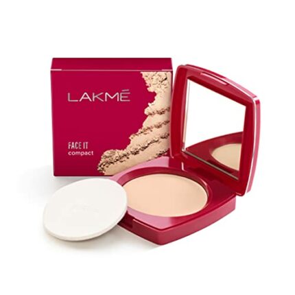 Lakme Nourishing,Smoothening Face It Compact, Coral, 9 G