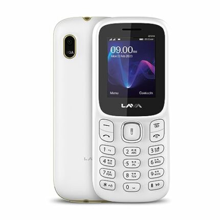 Lava A3 Vibe Dual Sim Keypad Mobile Phone with Vibration Alert | 1750mAh Battery with Super Saving Mode | 1.8" Big Display | 7 Languages Read & Write Support | White Beige