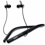 Leaf Rush X342 in Ear Neckband with Ai Sound App, 28H Playtime, Silicon Neckline, 3 Eq Modes (Bass, Music & Vocal), Fast Charging (10 Min=210 Min), 10Mm Driver, Ipx4, Bluetooth V5.3 (Carbon Black)