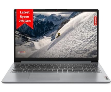 Lenovo IdeaPad 1 AMD Ryzen 3 7320U 15.6" HD Thin and Light Laptop (8 GB/512GB SDD/Windows 11 Home/Office 2021/1Yr ADP Free/Cloud Grey/1.58Kg), 82VG00EVIN