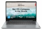 Lenovo IdeaPad 1 Intel Core Celeron N4020 14" HD Thin and Light Laptop (4GB/256GB SDD/Windows 11 Home/1Yr ADP Free/Cloud Grey/1.3Kg), 82V6005CIN