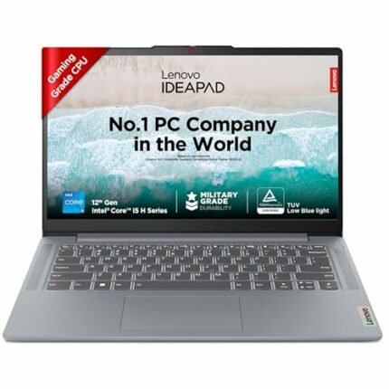 Lenovo IdeaPad Slim 3 12th Gen Intel Core i5-12450H 14" (35.5cm) FHD 250 Nits Thin & Light Laptop (16GB/512GB SSD/Win 11/Office 21/1Yr ADP Free/Alexa built-in/3 mon. Game Pass/Grey/1.37Kg), 83EQ005VIN