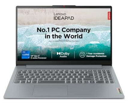 Lenovo IdeaPad Slim 3 13th Gen Intel Core i7-13620H 15" (38.1cm) FHD IPS 300 Nits Thin & Light Laptop (16GB/512GB SSD/Win 11/MSO 21/1Yr ADP Free/Alexa Built-in/3 mon Game Pass/Grey/1.6Kg), 83EM008GIN