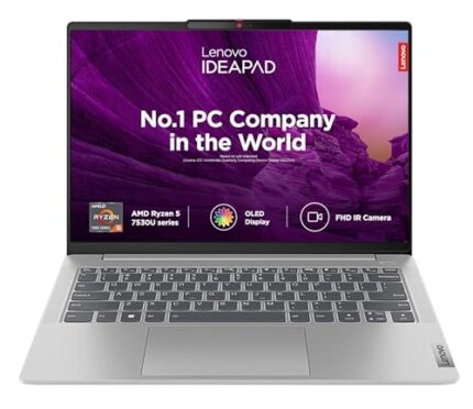 Lenovo IdeaPad Slim 5 AMD Ryzen 5 7530U 14" (35.5cm) WUXGA OLED Laptop (16GB/1TB SSD/Win 11/Office 2021/Backlit KB/FHD Camera/Alexa/3 Month Game Pass/Arctic Grey/1.46Kg), 82XE007DIN