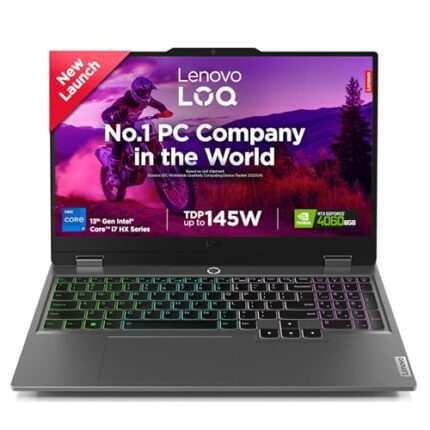 Lenovo LOQ 2024 13th Gen Intel Core i7-13650HX 15.6" (39.6cm) 144Hz 300Nits FHD Gaming Laptop (24GB/512GB SSD/Win 11/NVIDIA RTX 4060 8GB/MSO 21/1Yr ADP Free/3mon Game Pass/Grey/2.4Kg), 83DV00LXIN