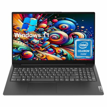 Lenovo V15 G2 15.6" FHD Anti-Glare Business Laptop, Intel Celeron N4500, 8GB RAM, 256 SSD, Intel UHD Graphics, HD Camera, HD Audio, Wi-Fi, Bluetooth, Windows 11, Black,