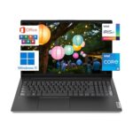 Lenovo V15 Gen 3 Laptop, 15.6" FHD Anti-Glare Display, Intel Core i5 12th Gen (1235U), 16GB RAM, 512GB SSD, Webcam, HDMI, Wi-Fi, Windows 11, MS-Office, Black, 1.5kg 1 Year Brand Warranty