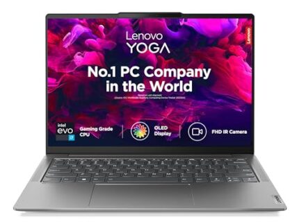 Lenovo Yoga Slim 6 Intel Core i7 13700H 14"(35.5cm)WUXGA OLED 400Nit Laptop(16GB/512GB SSD/60Hz Refresh/Win 11/Office 2021/Backlit KB/1Yr Warranty/Alexa/3 month Game Pass/Storm Grey/1.35Kg),83E00007IN