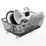 Lifelong Kitchen Organizer Stainless Steel Drying Rack -Vessel,Dish,Utensil Drainer Basket with Drip Tray, Suitable for All Utensils, Crockery, Plates & Bowl with Spoon Holder -Over Sink Bartan Stand