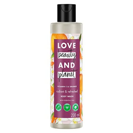 Love Beauty & Planet Vitamin C & Orange Body Refreshing Body Wash|Natural Shower Gel for Glowing Skin,200ml