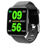 MARVIK M I ID116 Smart Fitness Band Watch for Men, Women, Boys, Girls, Kids Single Touch Interface, Daily Activity Tracker, Heart Rate Sensor, Sleep Monitor, Water Resistant Smartwatch – Black