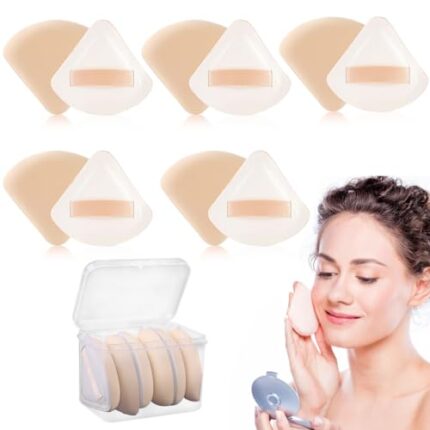 MAYCREATE® 5pcs Triangle Makeup Sponge Beauty Blender Sponge Soft Makeup Puff Make Up Sponge for Face for Foundation Concealer And Powder