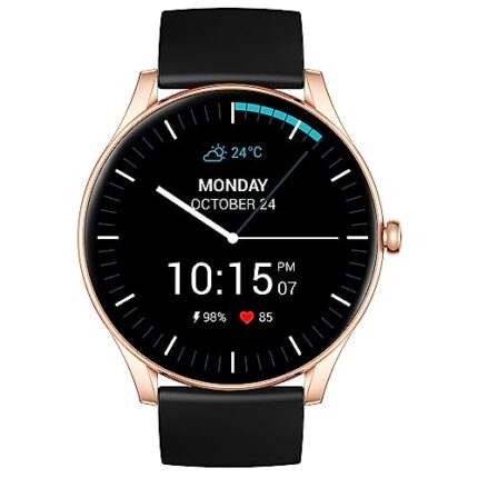 Maxima Nitro 1.39" HD Large Round Bluetooth Calling Smart Watch| 600 Nits| One Tap Connect| Metallic Design| 8 Days Battery| AI Voice Assist| 100+ Sports Mode| Calculator Smartwatch for Men and Women