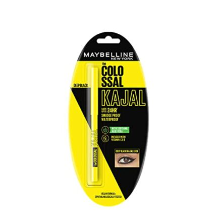 Maybelline New York Colossal Kajal, Intense Colour, Waterproof, Long lasting 24Hrs Stay, Black, 0.35g