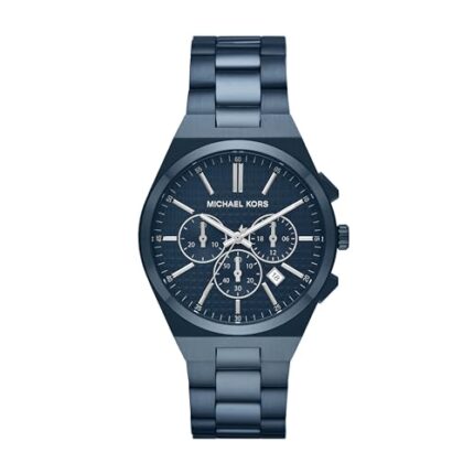 Michael Kors Stainless Steel Analog Blue Dial Men's Watch-Mk9147, Band Color - Blue