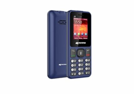 Micromax All-New J3 Sleek & Stylish |Keypad Mobile with 1.77" Screen|Auto Call Recording | Bright Torch| Wireless FM | Blue