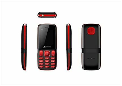 Micromax X412 (Black + Red)