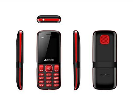 Micromax X412 (Black + Red)