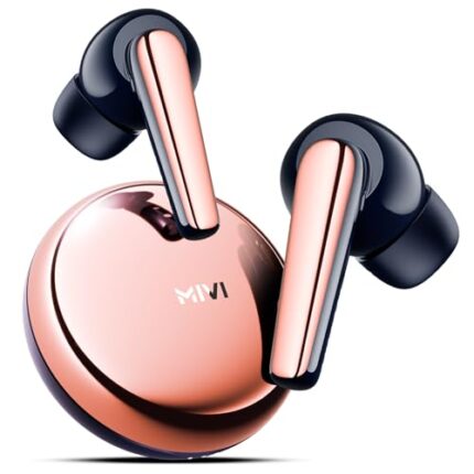 Mivi SuperPods Dueto, True Wireless Earbuds, Dual Drivers, 13mm Woofer, 6mm Tweeter, 3D Soundstage, 60H Playtime, AI-ENC, BT v5.3, Type C Charger, Made in India Earbud