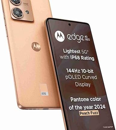 Motorola Edge 40 Neo 5G (Peach Fuzz, 12GB RAM, 256GB Storage)