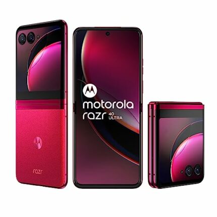 Motorola razr 40 Ultra (Viva Magenta, 8GB RAM, 256GB Storage) | 3.6" External AMOLED Display | 6.9" AMOLED 165Hz Display | 32MP Selfie Camera |30W TurboPower Charging | Android 13